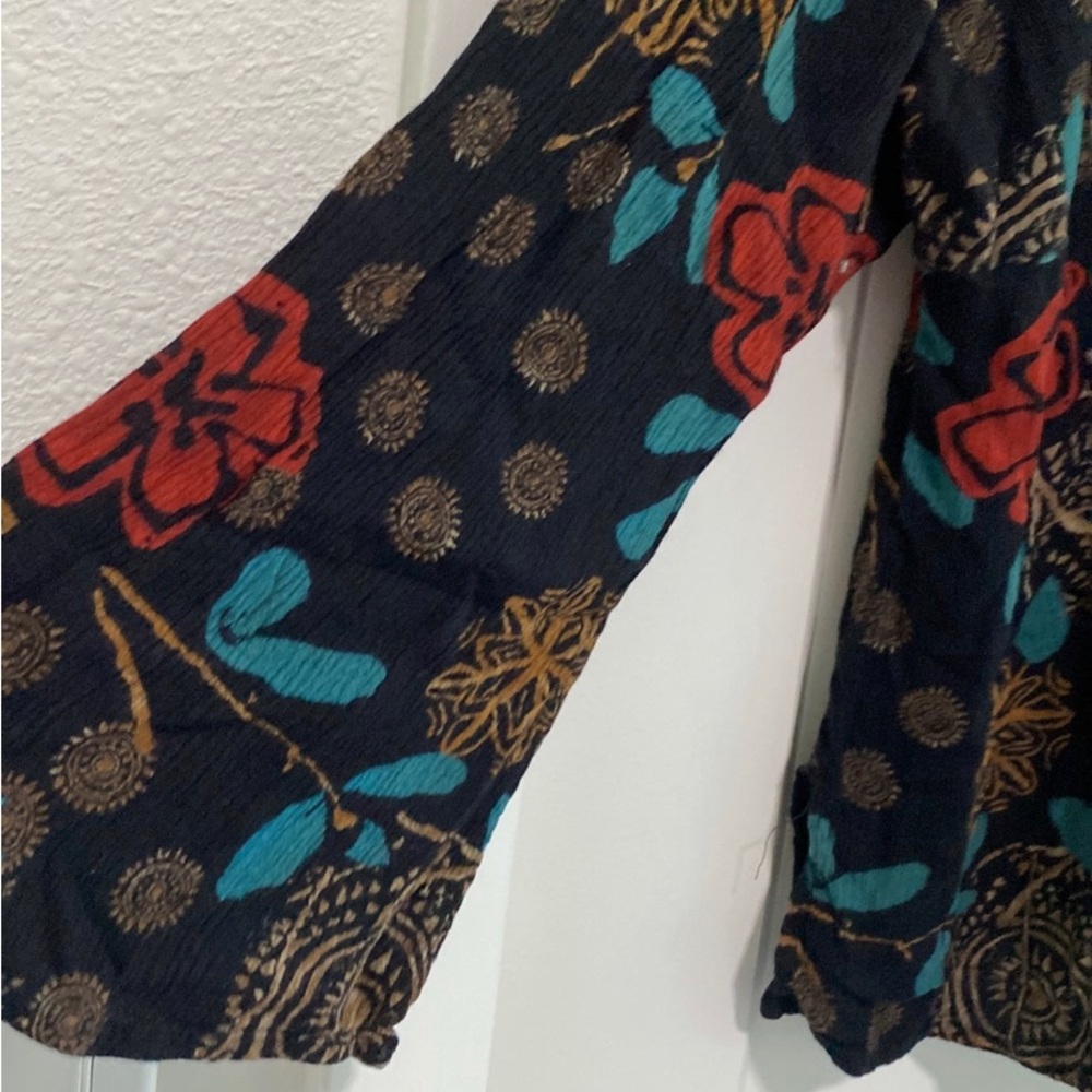 Boho Top with Bell Sleeves by Freestyle |Size 2X - Picture 4 of 5